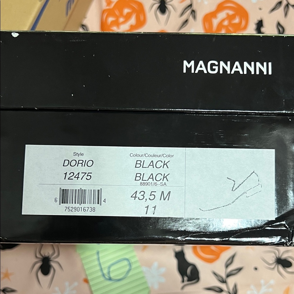 Magnanni Dorio Black Leather Loafers